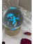 3D LED Işık Cam Küre Çok Işıklı Ahşap Şemsiyeli Çocuk 7 cm 1