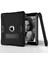 iPad 4-Siyah Için Cool Pc+Silikon Hibrit Kickstand Tablet Muhafaza Kapağı (Yurt Dışından) 2