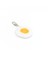 Sunny Side Up Omlet Yumurta Şeklinde Anahtarlık 3