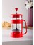 Kırmızı Barista French Press 400 ml 2