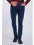 Erkek Lacivert Regular Fit Rahat Kesim 5 Cep Esnek Chino Pantolon 1