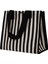 Casual Stripe Tote Çanta Bayanlar Denim Çanta Orta Hafif Omuz Messenger Çanta (Yurt Dışından) 1