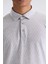 Gri Slim Fit Polo Yaka T-Shirt 3