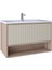 Elegant 80 cm Lavabo Dolabı Light Walnut + Luna KB710094 1