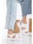 June Platform Taban Nude Süet Kadın Sandalet 2