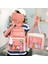 Pembe Tarzı Et Kadın Sırt Çantası Dizüstü Kanvas Okul Çantaları Genç Kızlar Için Kawaii Üniversite Öğrencisi Çocuklar Kitap Çantası Sırt Çantası Yüksek (Yurt Dışından) 2