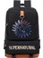 No.8 Tarzı Supernatural Sırt Çantaları Erkek Kız Okul Çantaları Sırt Çantası Gençler Çocuk Günlük Seyahat Sırt Çantası Mochila (Yurt Dışından) 5
