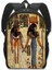 D16AIJI02CW Tarzı Mısır Sanat Baskı Sırt Çantası Genç Erkek Kız Çocuk Okul Çantaları Mısır Firavunu Anubis Kanvas Kitap Çantası Öğrenci Okul Çantaları (Yurt Dışından) 1