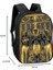 D16AIJI02CW Tarzı Mısır Sanat Baskı Sırt Çantası Genç Erkek Kız Çocuk Okul Çantaları Mısır Firavunu Anubis Kanvas Kitap Çantası Öğrenci Okul Çantaları (Yurt Dışından) 5