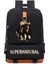 No.12 Tarzı Supernatural Sırt Çantaları Erkek Kız Okul Çantaları Sırt Çantası Gençler Çocuk Günlük Seyahat Sırt Çantası Mochila (Yurt Dışından) 1