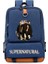 No.11 Tarzı Supernatural Sırt Çantaları Erkek Kız Okul Çantaları Sırt Çantası Gençler Çocuk Günlük Seyahat Sırt Çantası Mochila (Yurt Dışından) 1
