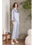 Saten Gecelik Sabahlık Pijama Şort Takım 6'lı Çeyiz Seti 6000 Mist 5