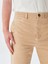 Erkek Düz Paça Slım Krem Pantolon 5