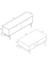 Set 4014-4214 Blanco Siyah Metal Ayaklı Tv Ünitesi - Orta Sehpa Takımı Sepet Yunus 5