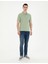 Erkek Yeşil Slim Fit Basic Tişört 50280754-VR016 4