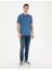 Erkek Koyu Mavi Regular Fit Basic Tişört 50280753-VR032 4