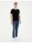 Erkek Siyah Slim Fit Bisiklet Yaka Triko Tişört 50288086-VR046 4