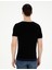 Erkek Siyah Slim Fit Bisiklet Yaka Triko Tişört 50288086-VR046 5