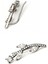 Zirkon taşlı pırlanta ışıltısında gümüş tek earcuff küpe 2