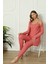 Mirano 1253 Pegasus Kumaş Sabahlıklı Bluzlu 3lü Kalpli Kadın Pijama Takımı 3