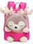 Just Casual Karikatür Peluş Geyik Küçük Çocuk Sırt Çantası - Pembe (Yurt Dışından) 1