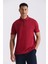 Bordo Slim Fit %100 Pamuk Merserize Polo Yaka T-shirt 1