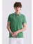 Yeşil Slim Fit Polo Yaka Erkek T-Shirt 1