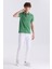 Yeşil Slim Fit Polo Yaka Erkek T-Shirt 2