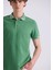 Yeşil Slim Fit Polo Yaka Erkek T-Shirt 3