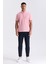 Pembe Slim Fit %100 Pamuk Merserize Polo Yaka T-shirt 2