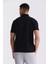 Siyah Slim Fit %100 Pamuk Merserize Polo Yaka T-shirt 4