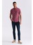Bordo Slim Fit Gömlek Yaka T- Shirt 2