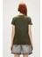 Bad Bear Frog 0 Yaka Kadın Tshirt - Khaki 3
