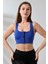 Crop Pedli Destekli Dolgulu Önü Fermuarlı Spor Sütyeni 5