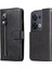 Oppo Reno 8 5g Moda Fermuar Çevirme Deri Telefon Kılıfı Kart Tutuculu Manyetik Cüzdan Telefon Kılıfı (Yurt Dışından) 1
