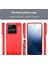 Xiaomi 14 Pro Için Yumuşak Karbon Fiber Fırçalanmış Tpu Telefon Kılıfı - Kırmızı (Yurt Dışından) 3