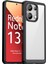 Xiaomi Redmi Note 13 4g Için Şeffaf Pc Arka Tpu Tampon Telefon Kılıfı - Siyah (Yurt Dışından) 1