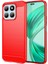 Honor X8B Için Yumuşak Karbon Fiber Fırçalanmış Tpu Telefon Kılıfı - Kırmızı (Yurt Dışından) 1