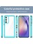 Samsung Galaxy A55 Için Şeffaf Pc Arka Tpu Tampon Telefon Kılıfı - Turkuvaz (Yurt Dışından) 4