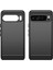 Google Pixel 9 Pro Için Yumuşak Karbon Fiber Fırçalanmış Tpu Telefon Kılıfı - Siyah (Yurt Dışından) 4