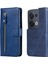 Oppo Reno 8 5g Moda Fermuar Çevirme Deri Telefon Kılıfı Kart Tutuculu Manyetik Cüzdan Telefon Kılıfı (Yurt Dışından) 1