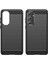 Samsung Galaxy A55 Için Yumuşak Karbon Fiber Fırçalanmış Tpu Telefon Kılıfı - Siyah (Yurt Dışından) 4
