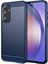 Samsung Galaxy A55 Için Yumuşak Karbon Fiber Fırçalanmış Tpu Telefon Kılıfı - Mavi (Yurt Dışından) 1