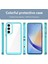 Samsung Galaxy A35 Için Şeffaf Pc Arka Tpu Tampon Telefon Kılıfı - Turkuvaz (Yurt Dışından) 4