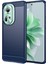 Oppo RENO11 Için Yumuşak Karbon Fiber Fırçalanmış Tpu Telefon Kılıfı - Mavi (Yurt Dışından) 1