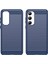 Samsung Galaxy A35 Için Yumuşak Karbon Fiber Fırçalanmış Tpu Telefon Kılıfı - Mavi (Yurt Dışından) 4