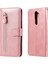 Oppo A9 2020/A5 2020 Moda Fermuar Çevirme Deri Telefon Kılıfı Kart Tutuculu Manyetik Cüzdan Telefon Kılıfı (Yurt Dışından) 1