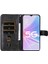 Oppo A58 5g Moda Fermuar Çevirme Deri Telefon Kılıfı Kart Tutuculu Manyetik Cüzdan Telefon Kılıfı (Yurt Dışından) 5