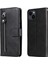 iPhone 15 Moda Fermuar Çevirme Deri Telefon Kılıfı Kart Tutuculu Manyetik Cüzdan Telefon Kılıfı (Yurt Dışından) 1