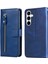 Samsung Galaxy A55 5g Moda Fermuar Çevirme Deri Telefon Kılıfı Kart Tutuculu Manyetik Cüzdan Telefon Kılıfı (Yurt Dışından) 1